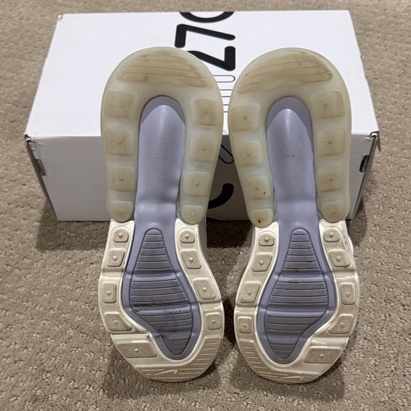 Nike Air Max 270 White and Lavender Sneakers - Picture 5 of 5